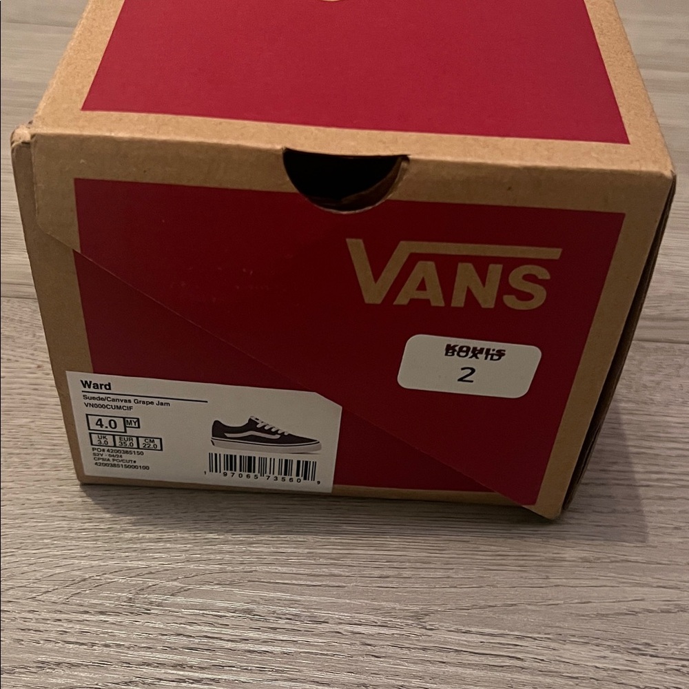 Youth Girl’s Vans Ward Suede Purple Shoes - Picture 6 of 6